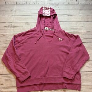PINK‎ Victoria's Secret Hoodie Sweater "Pink Nation" Women's Size Medium
